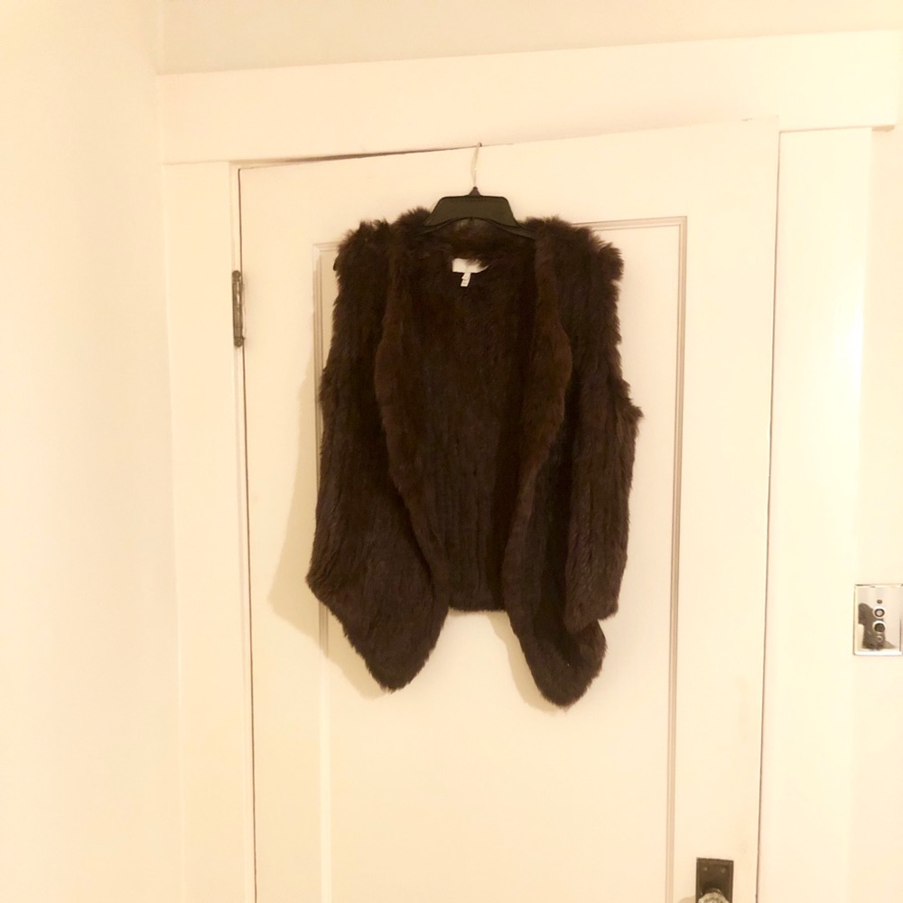 Real Rabbit Fur Vest (Joie)